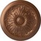 Ekena Millwork Vienna Ceiling Medallion (Fits Canopies up to 3 1/4"), 16 7/8"OD x 5/8"P, Polished Copper CM17VIPOS - alternate 1